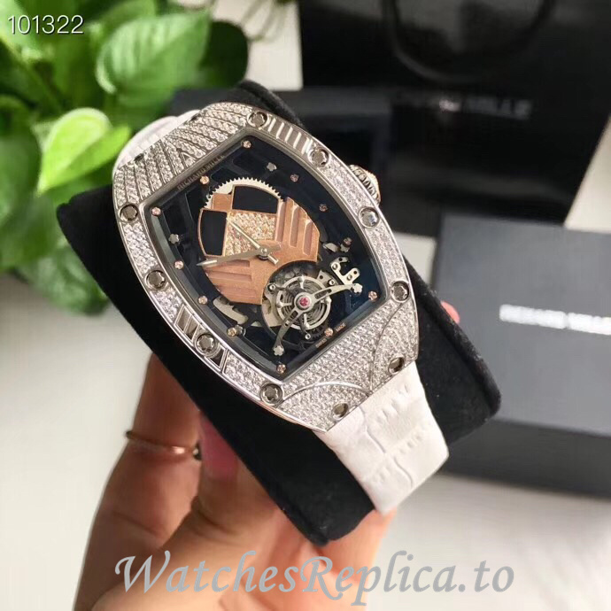Richard Mille Replica RM71-01 Leather strap 52.20x34.40MM - WatchesReplica.is