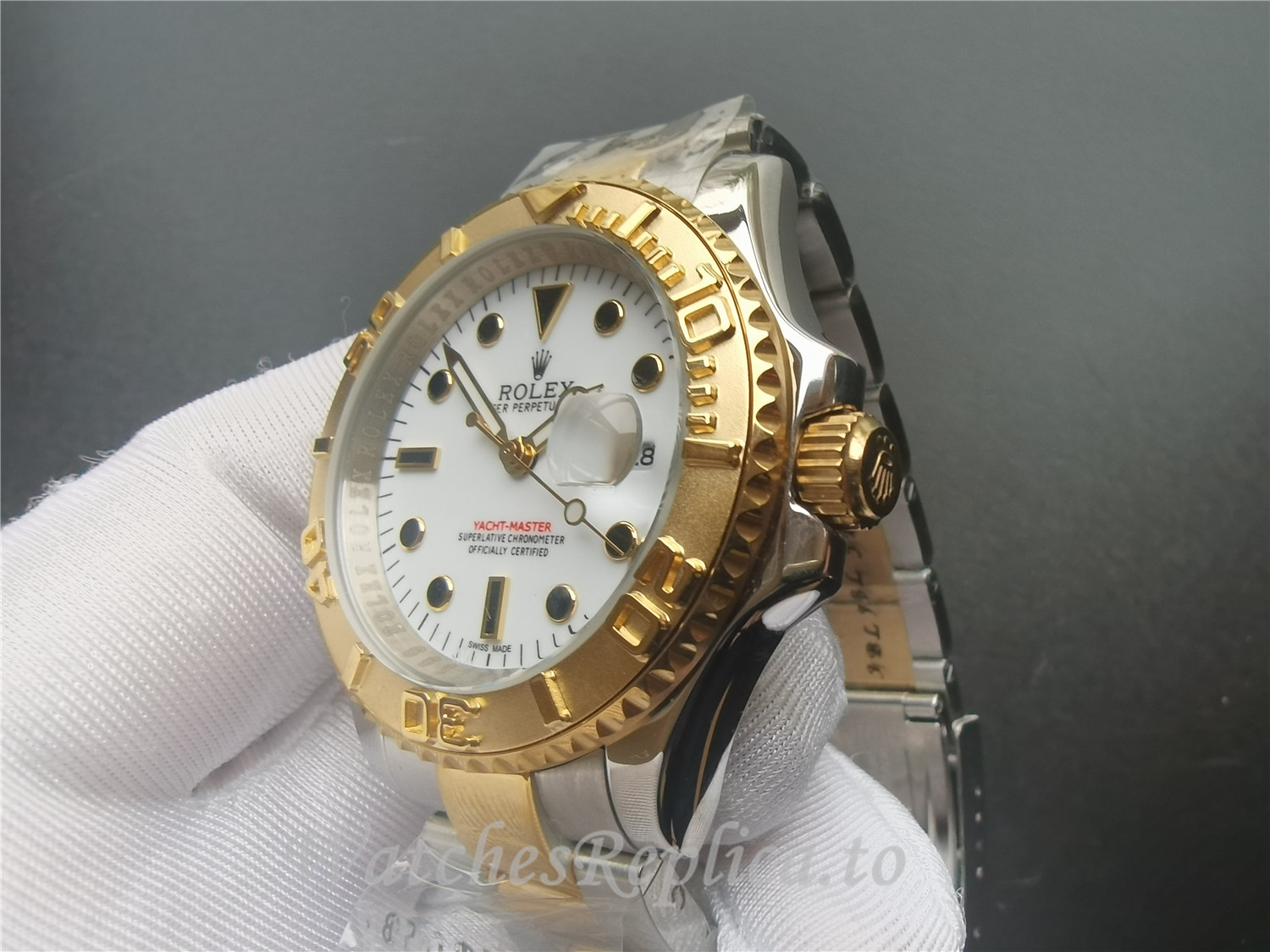 Rolex Yacht Master White Dial 16623 - WatchesReplica.is