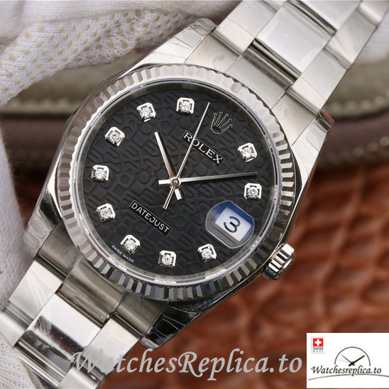 Swiss Rolex Datejust 116234-0122 Stainless steel strap 36MM - WatchesReplica.is