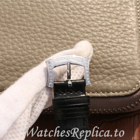Patek Philippe Replica Complications 4968 Leather strap 33.3MM - WatchesReplica.is