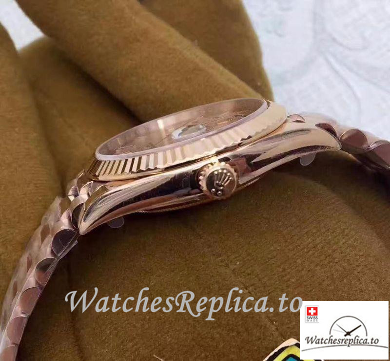 Swiss Rolex Day Date Replica 228235 Roman Markers 40MM - WatchesReplica.is