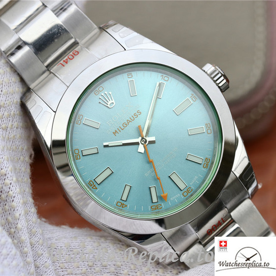 Swiss Rolex Milgauss 116400-GV-72400 Stainless steel strap 40MM - WatchesReplica.is