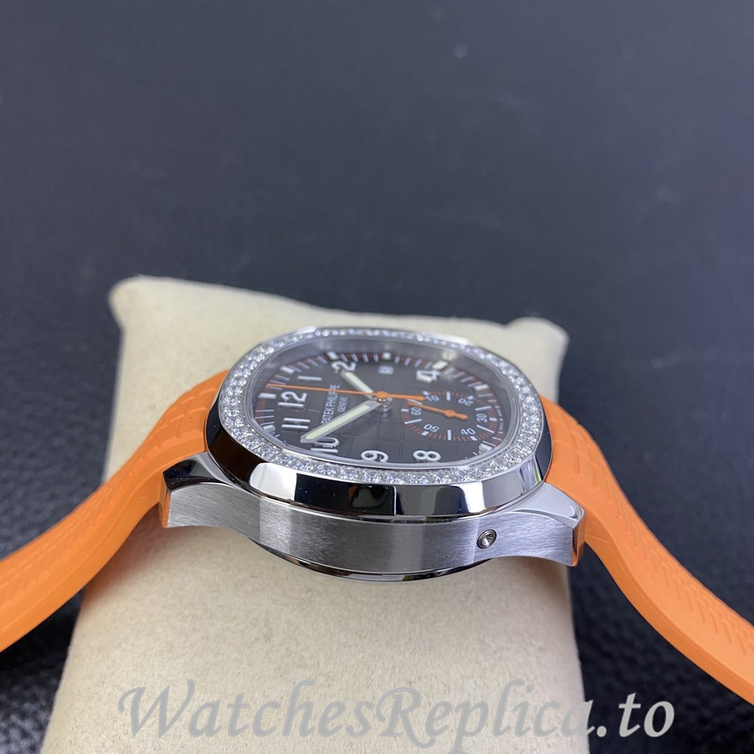 Patek Philippe Replica Aquanaut 5968A-001 Rubber strap 40MM - WatchesReplica.is
