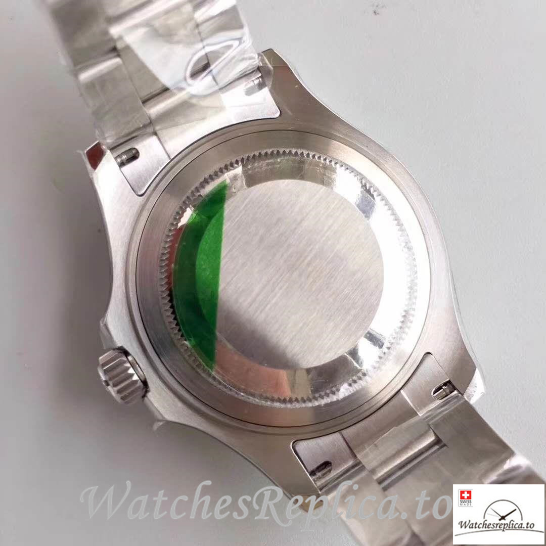 Swiss Rolex Yacht Master Replica 268622 Silver Bezel 40MM - WatchesReplica.is
