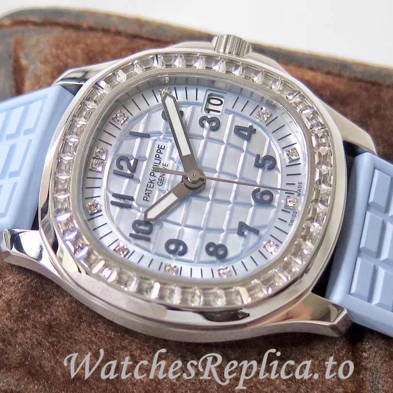 Patek Philippe Replica Aquanaut Rubber strap 35.6MM - WatchesReplica.is
