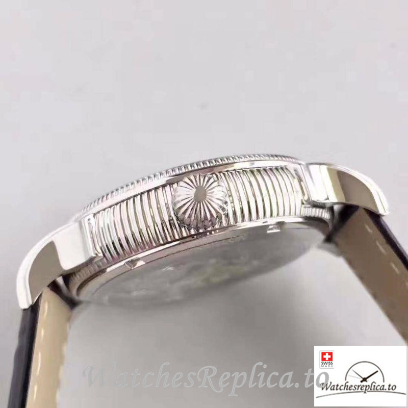 Swiss Patek Philippe Tourbillon Replica Silver Bezel 42MM - WatchesReplica.is