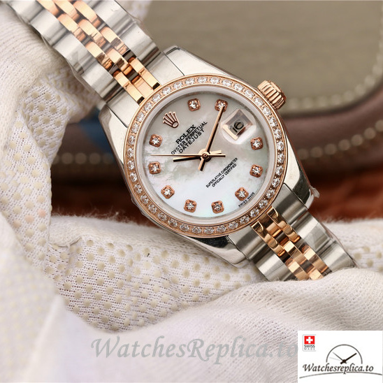 Swiss Rolex Datejust 279381RBR-0013 Stainless steel strap 28MM - WatchesReplica.is