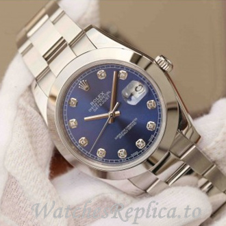 Swiss Rolex Datejust Replica 126300 Stainless steel strap 41MM - WatchesReplica.is