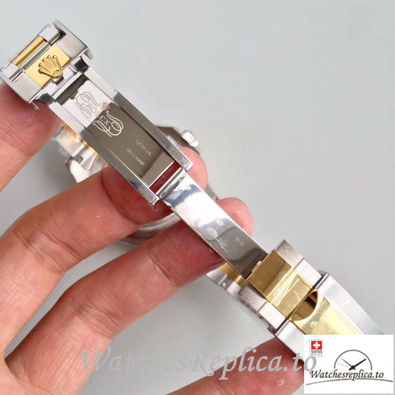 Swiss Rolex Yacht Master Replica 116621 001 Rose Gold Bezel 40MM - WatchesReplica.is