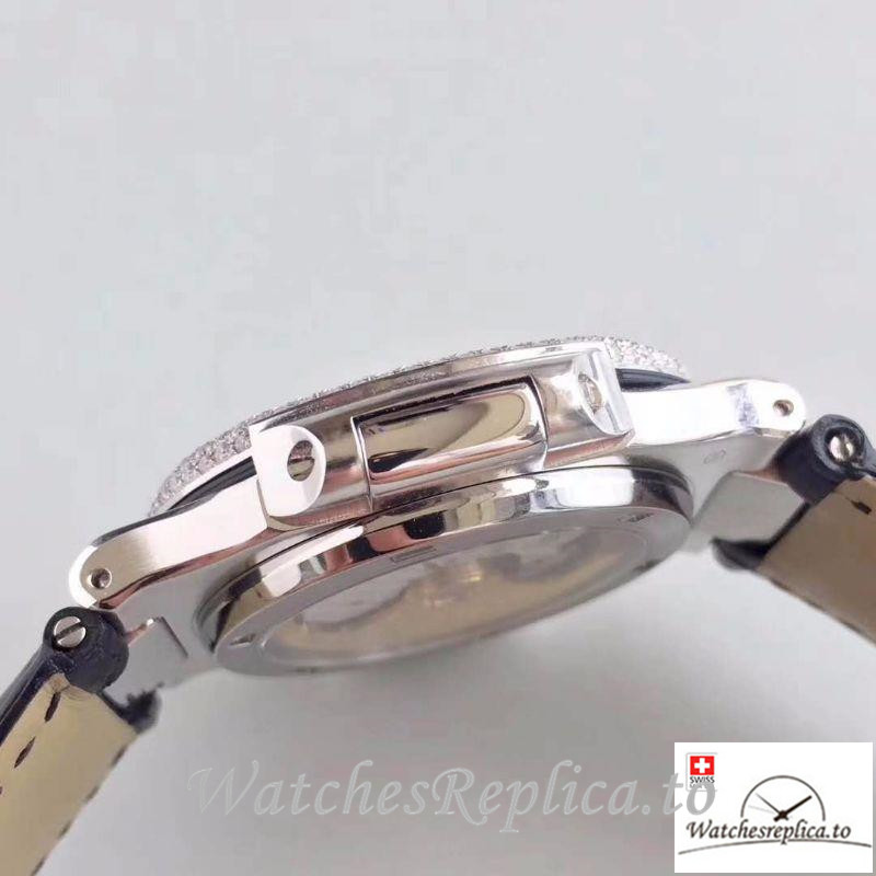 Swiss Patek Philippe Nautilus Jumbo Replica 5719/1G-001 Diamonds Bezel 40MM - WatchesReplica.is