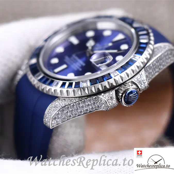 Swiss Rolex Submariner Replica 116610LV Rubber strap 40MM - WatchesReplica.is