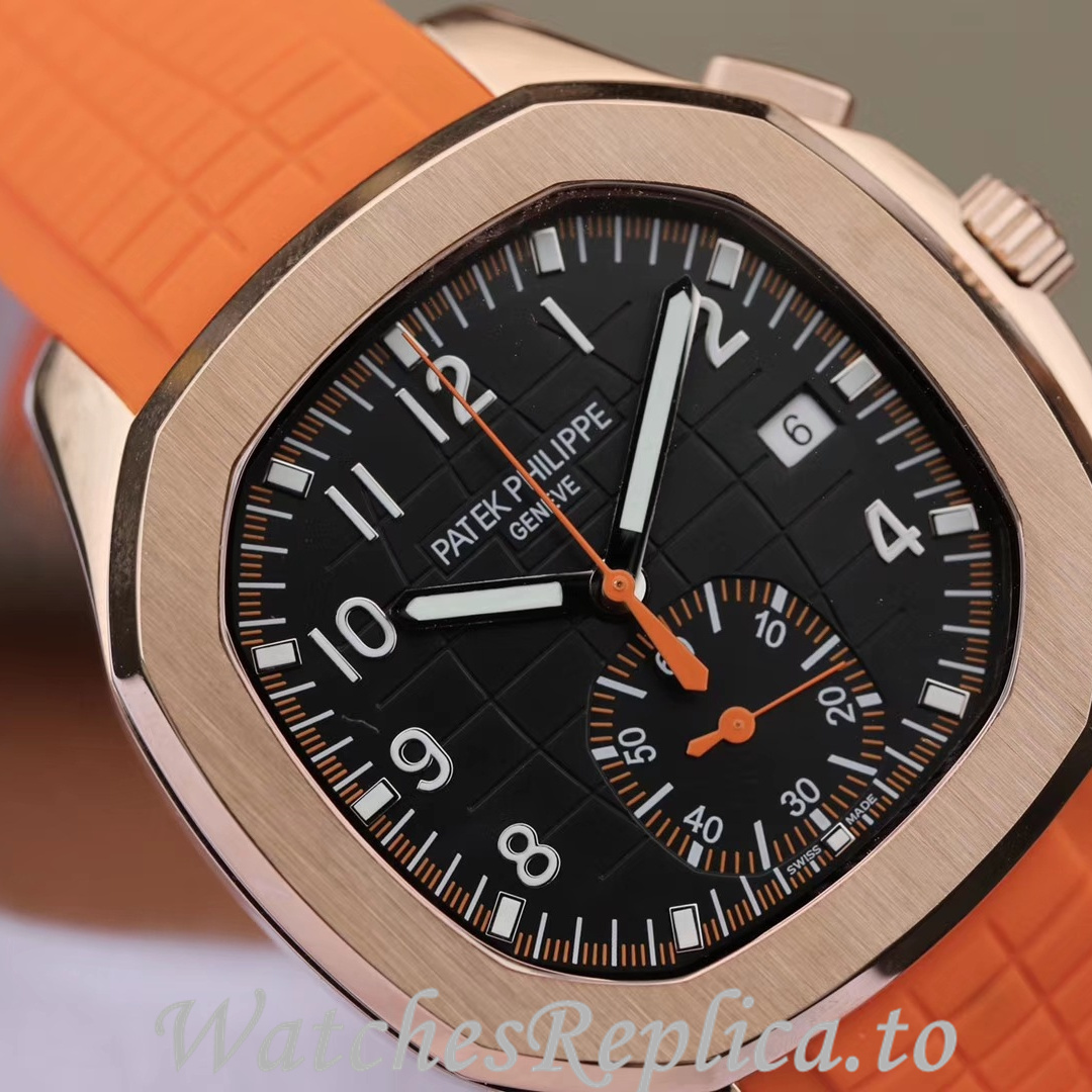 Patek Philippe Replica Aquanaut 5968A-001 Rubber strap 42.2MM - WatchesReplica.is