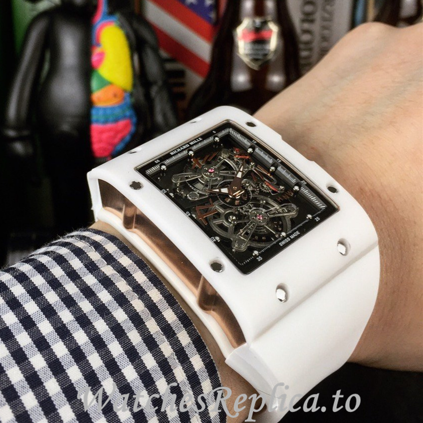 Richard Mille Replica RM016 Rubber strap 50MM - WatchesReplica.is