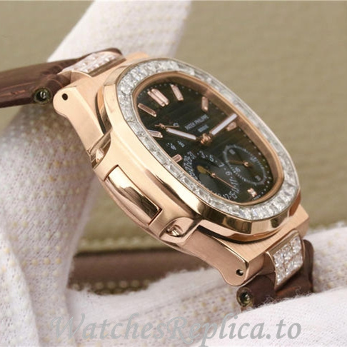 Patek Philippe Replica Nautilus 5712 Leather strap 40MM - WatchesReplica.is