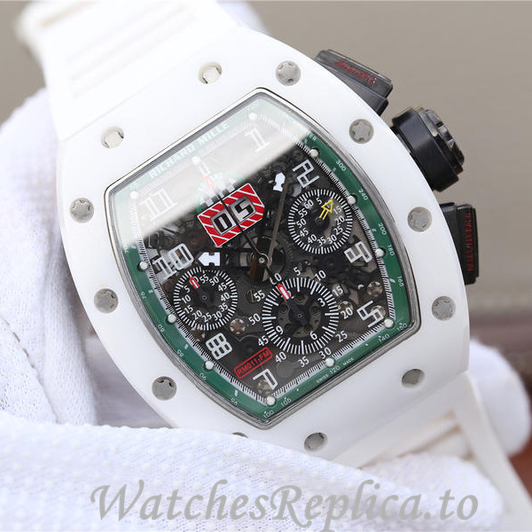 Richard Mille Replica RM011 Rubber strap 50MM - WatchesReplica.is