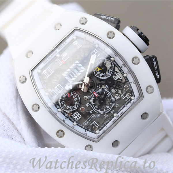 Richard Mille Replica RM011 Rubber strap 50MM - WatchesReplica.is