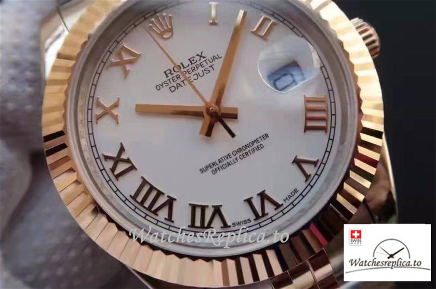 Swiss Rolex Datejust 126333 006 White Dial 41MM - WatchesReplica.is