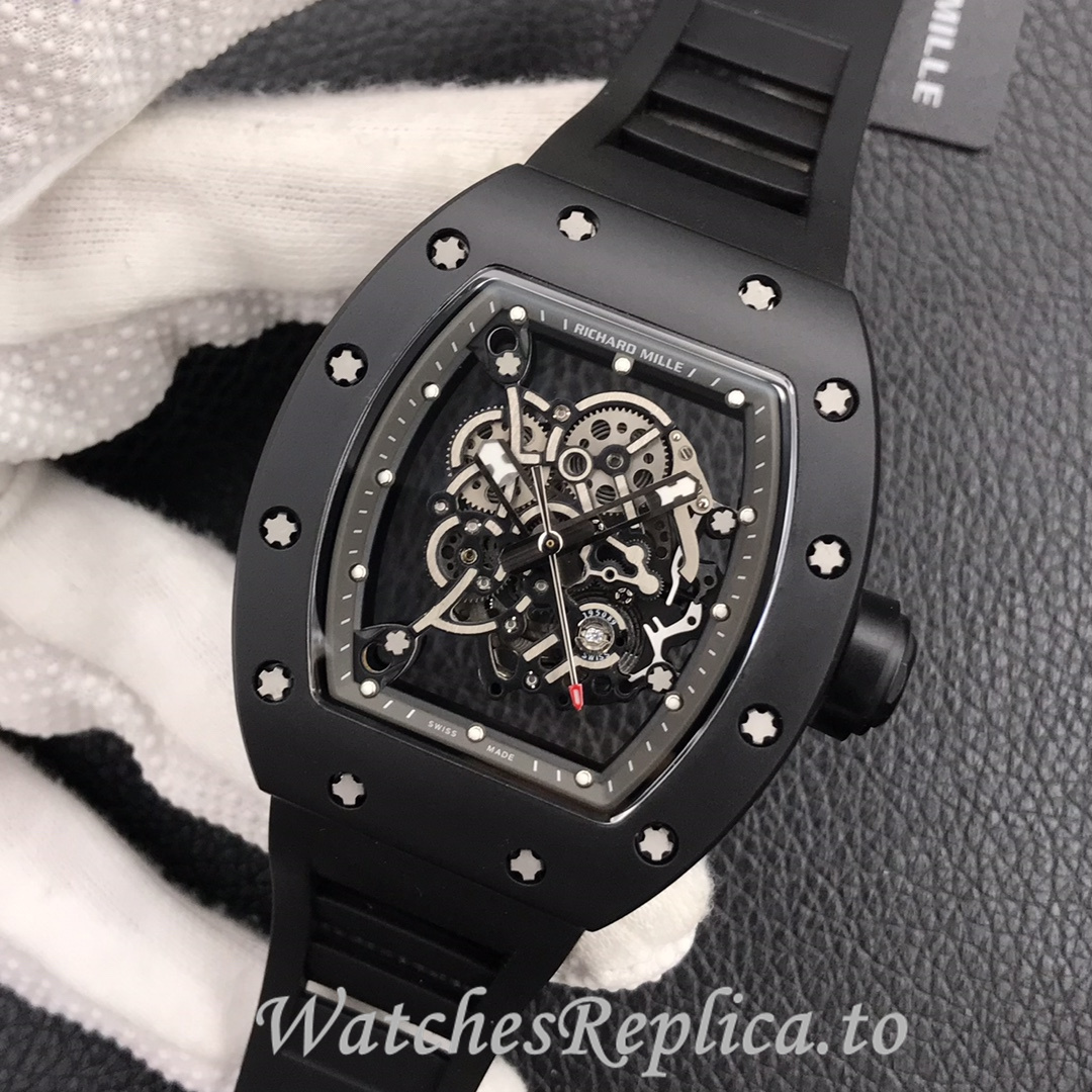 Richard Mille Replica RM055 Rubber strap 50MM - WatchesReplica.is