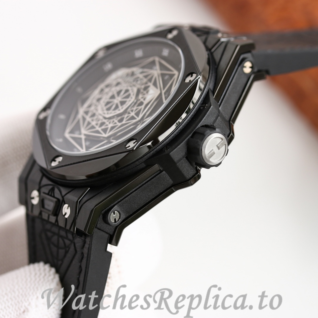 Hublot Replica Big Bang Elemental Material Chronograph v2 Rubber strap 45MM - WatchesReplica.is