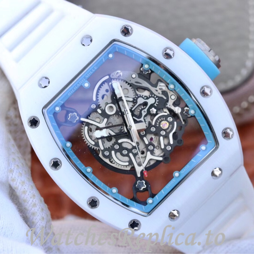 Richard Mille Replica RM055 Rubber strap 50MM - WatchesReplica.is