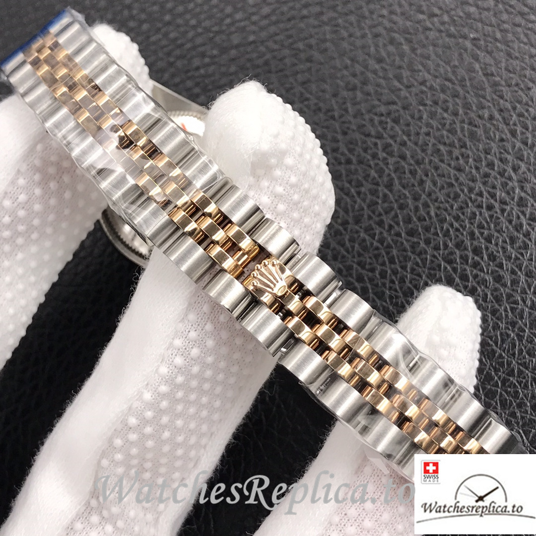 Swiss Rolex Datejust Replica 279174 Stainless steel strap 28MM Brown Dial Diamonds - WatchesReplica.is