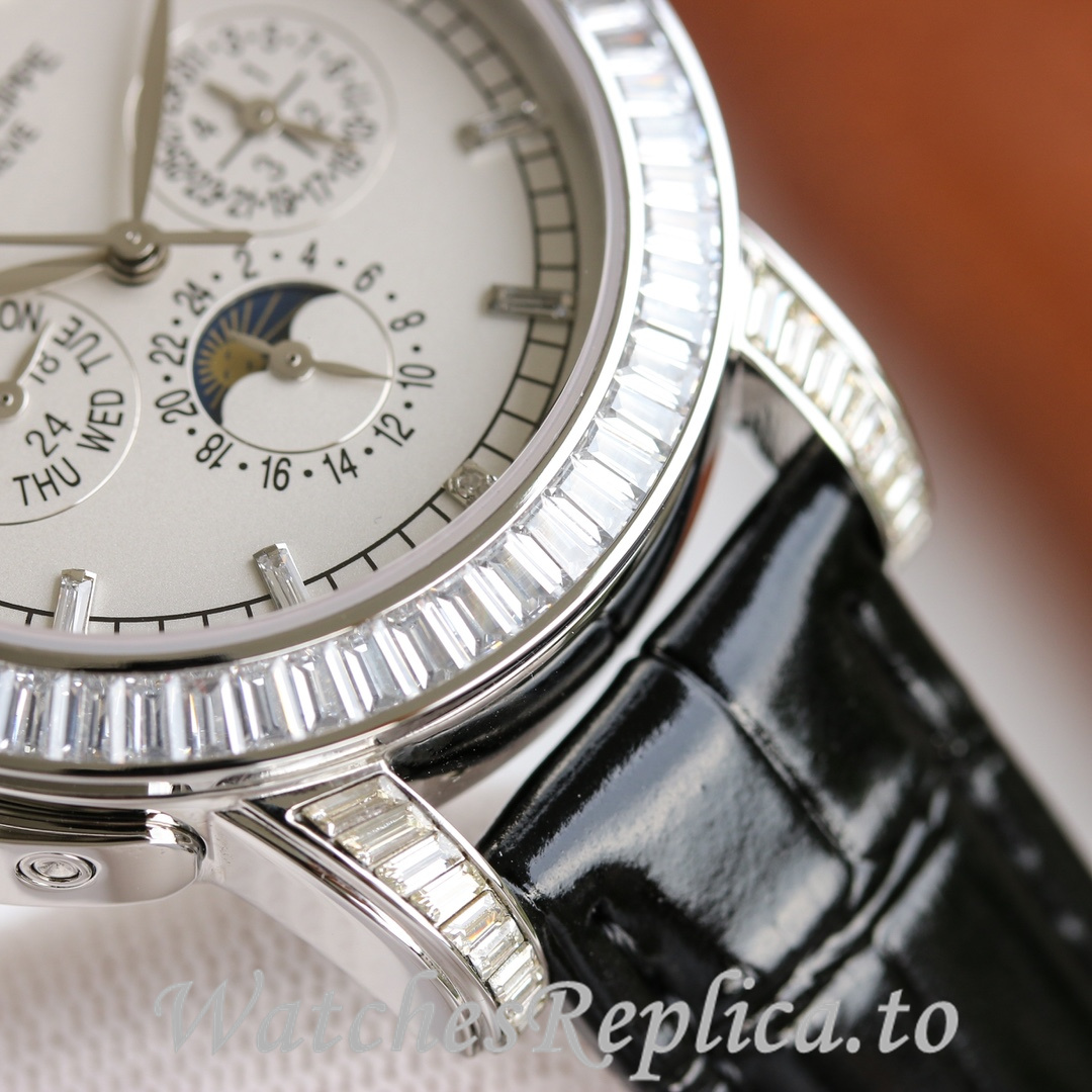 Patek Philippe Replica Complications 5073P Leather strap 42MM - WatchesReplica.is