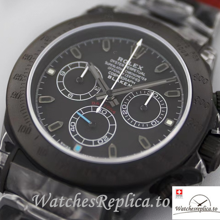 Swiss Rolex Daytona Replica Stainless steel strap 40MM - WatchesReplica.is