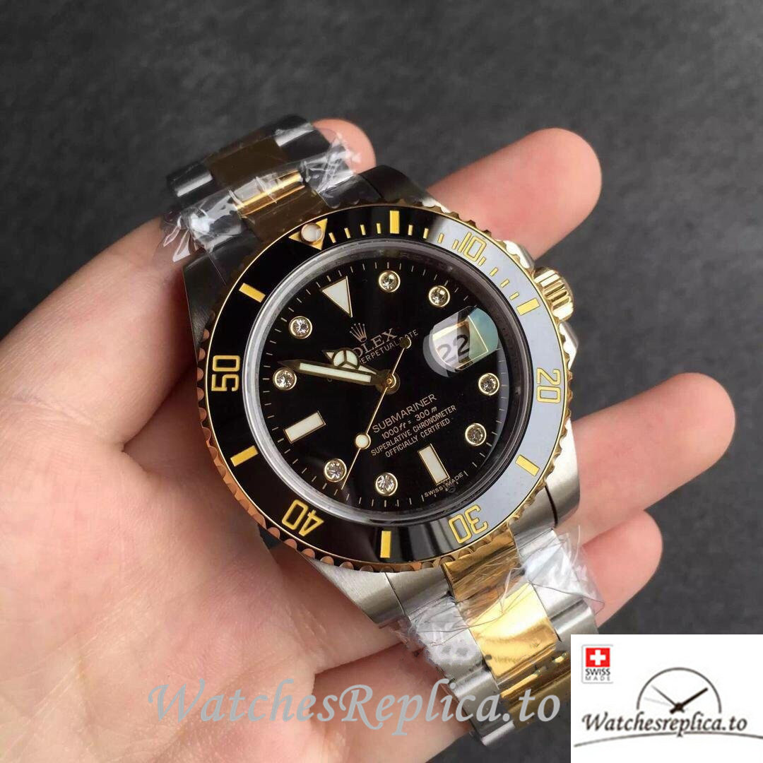 Swiss Rolex Submariner Replica 116613 Stainless steel strap 40MM - WatchesReplica.is