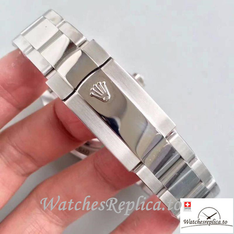 Swiss Rolex Milgauss Replica 116400GV Silver Bezel 40MM - WatchesReplica.is