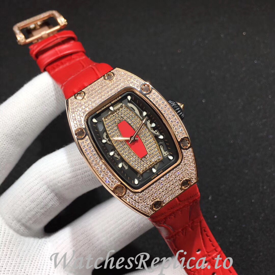 Richard Mille Replica RM007 Leather strap 45MM - WatchesReplica.is