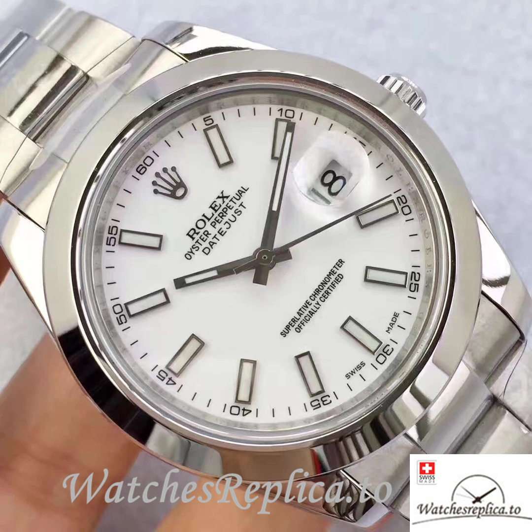Swiss Rolex Datejust Replica 116300 Stainless steel strap 41MM - WatchesReplica.is