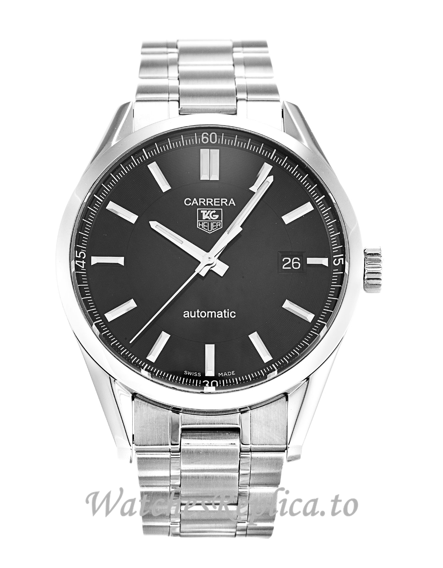 Tag Heuer Carrera Black Dial WV211B.BA0787 43MM - WatchesReplica.is