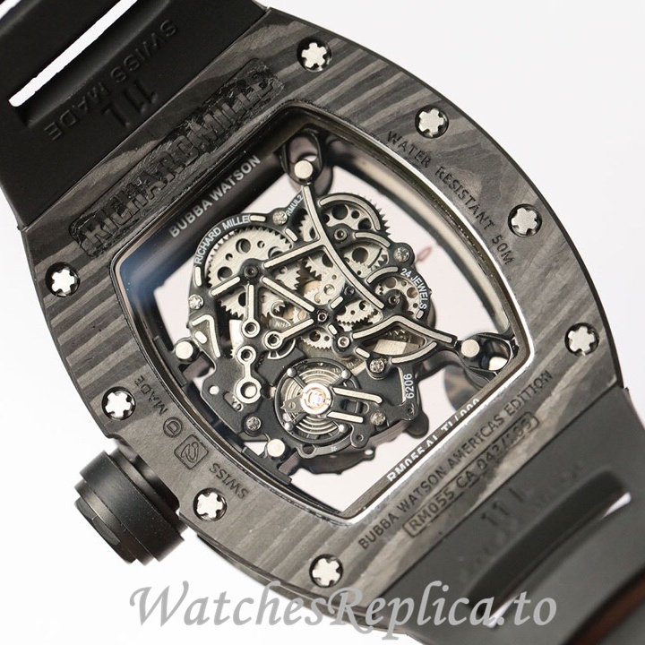 Richard Mille Replica RM055 Rubber strap 50MM - WatchesReplica.is