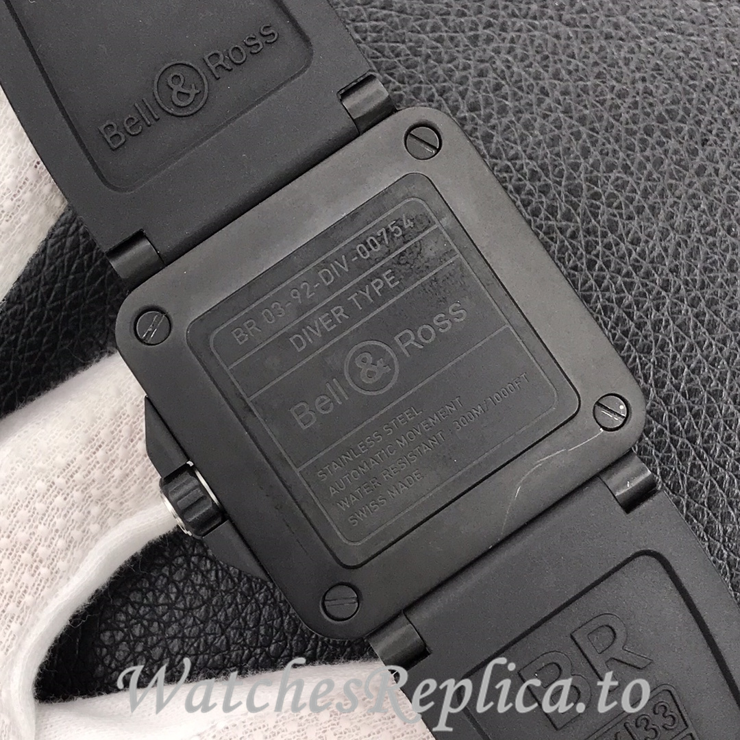 Bell Ross Replica BR 03 BR0392-CAMO-CE/SRB Rubber strap 42MM - WatchesReplica.is