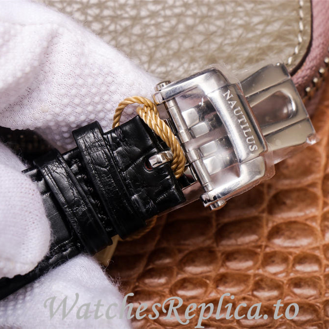 Patek Philippe Replica Nautilus 5726 Leather strap 40.5MM - WatchesReplica.is