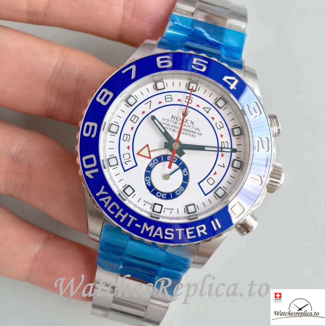 Swiss Rolex Yacht Master II Replica 116680 Number Markers 44MM - WatchesReplica.is