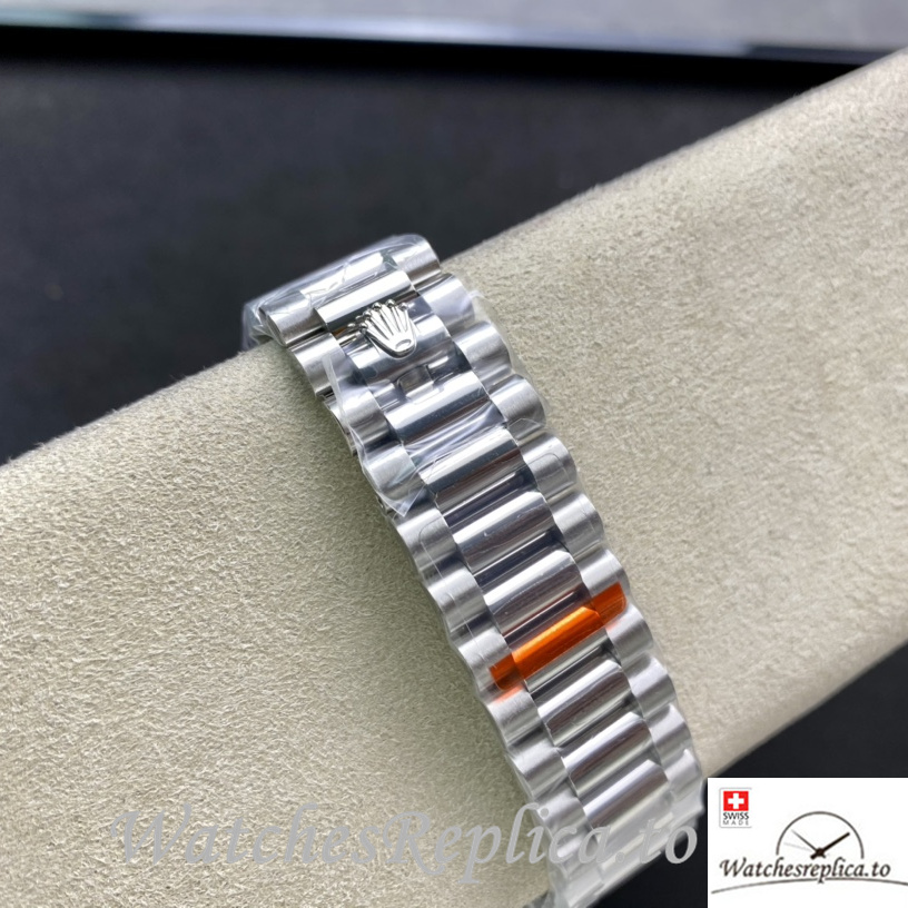 Swiss Rolex Day Date Replica 228239 Stainless steel strap 40MM - WatchesReplica.is