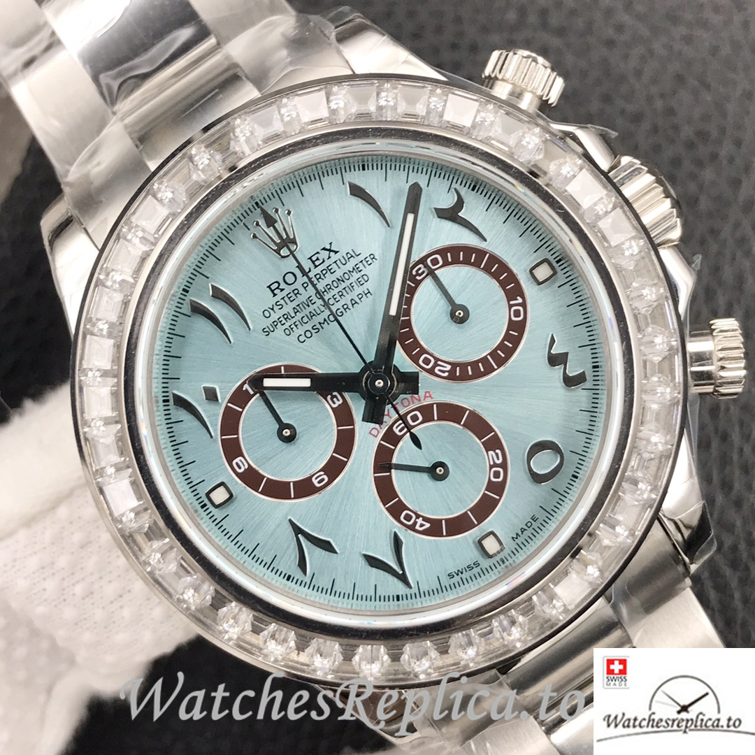 Swiss Rolex Daytona Replica Stainless steel strap 40MM - WatchesReplica.is