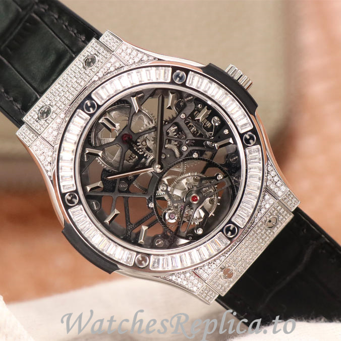 Hublot Replica Classic Fusion Series Leather strap 45MM - WatchesReplica.is
