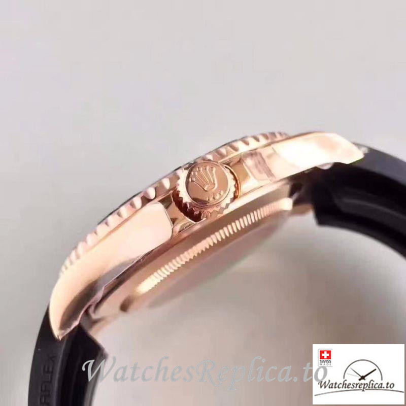 Swiss Rolex Yacht Master Replica 116655 Black Bezel 40MM - WatchesReplica.is