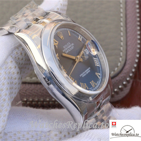 Swiss Rolex Datejust Replica 116200 Stainless steel strap strap 36MM - WatchesReplica.is