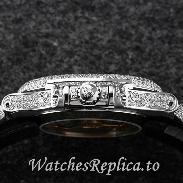 Patek Philippe Replica Nautilus 5726 Diamonds paved strap 40.5MM - WatchesReplica.is