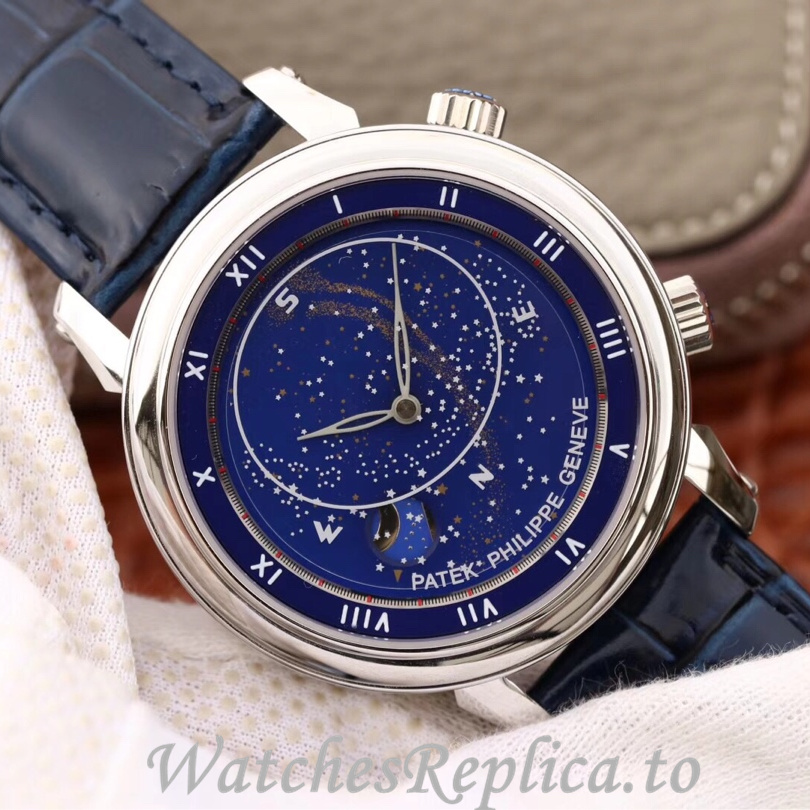 Patek Philippe Replica Complications 5102 Leather strap 43MM - WatchesReplica.is