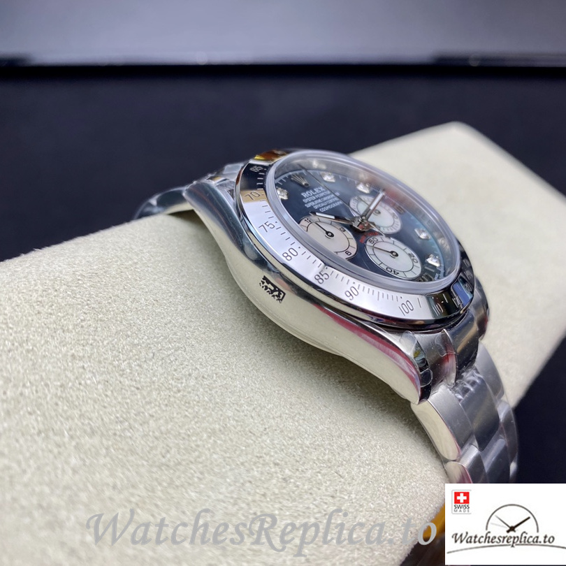 Swiss Rolex Daytona Replica Stainless steel strap 40MM Mother of pearl Dial - WatchesReplica.is