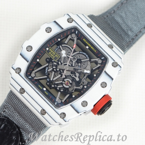 Richard Mille Replica RM35-01 Canvas strap 50MM - WatchesReplica.is