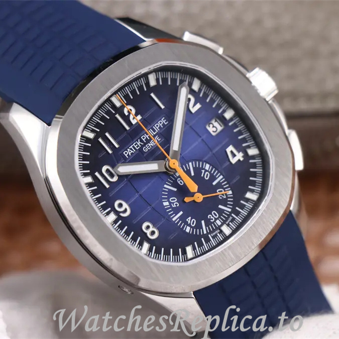Patek Philippe Replica Aquanaut 5968A-001 Rubber strap 40MM - WatchesReplica.is