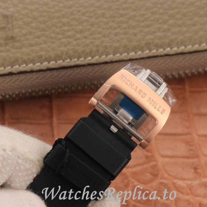 Richard Mille Replica RM011 Rubber strap 50MM - WatchesReplica.is