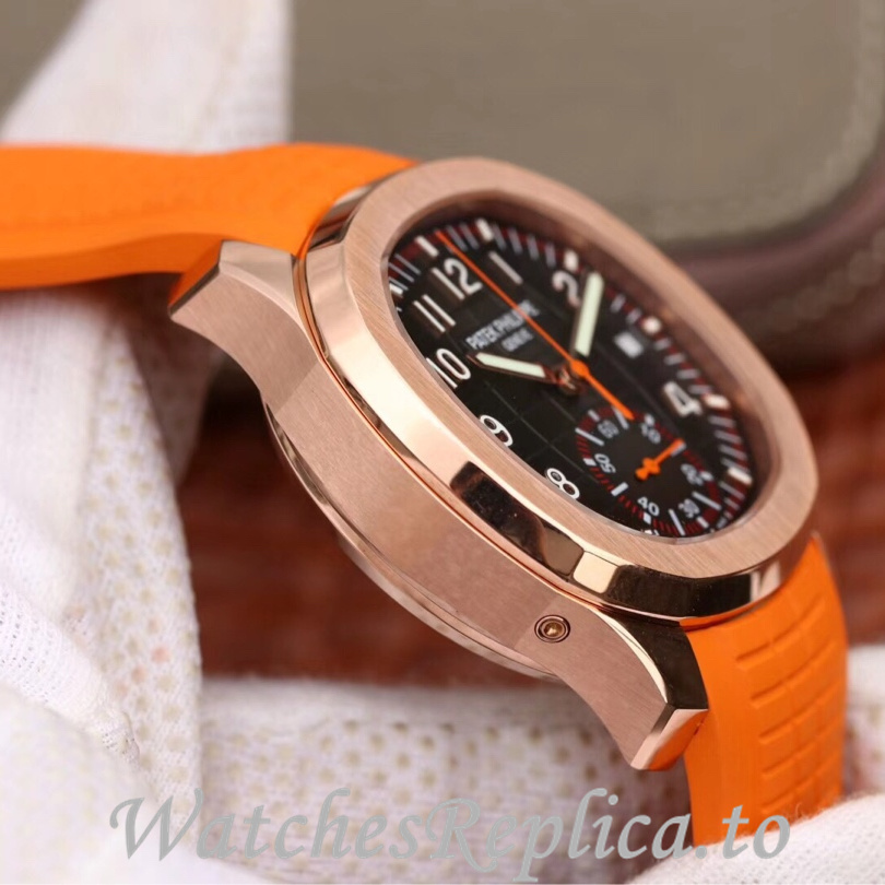 Patek Philippe Replica Aquanaut 5968A-001 Rubber strap 42.2MM - WatchesReplica.is