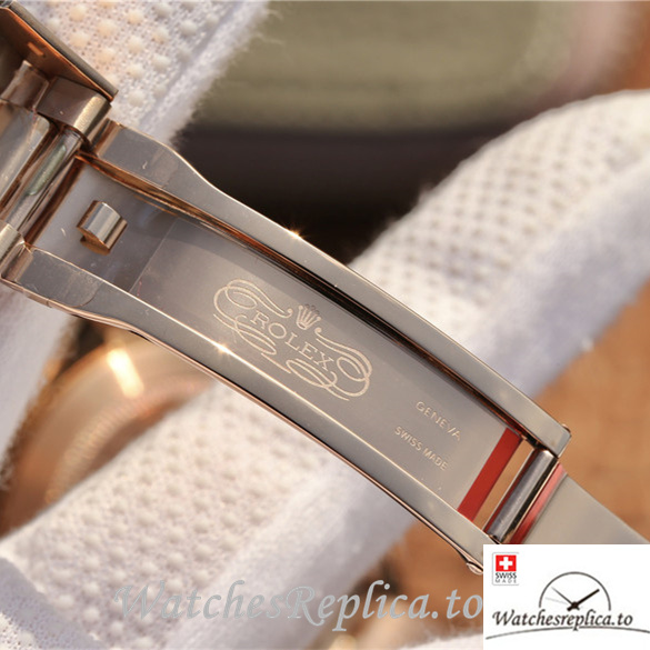Swiss Rolex Daytona Replica 116505 Rose Gold strap 40MM - WatchesReplica.is