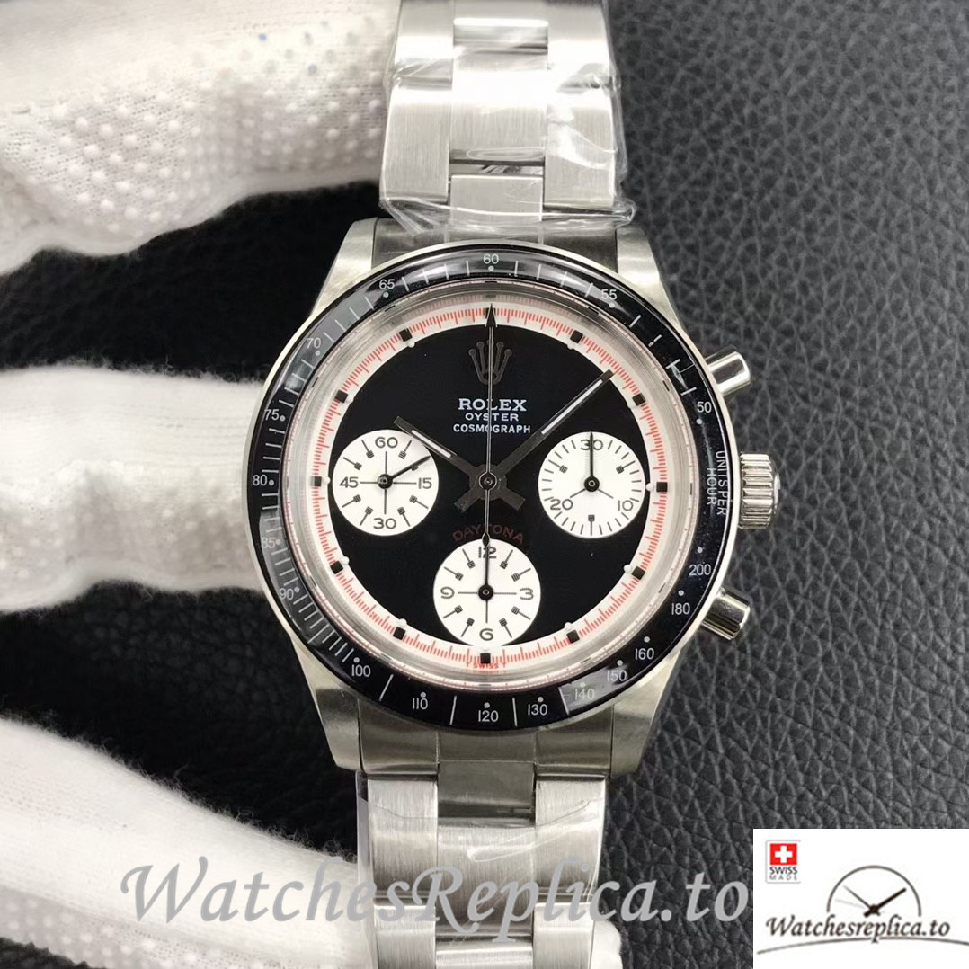 Swiss Rolex Daytona Replica 6239 Stainless steel strap 37MM - WatchesReplica.is